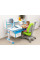 Дитячий стіл Evo-kids (стіл+ящик+полиця) Evo-50 BL (Blue) - стільниця біла / колір пластика блакитний (коробок-4 шт.)