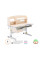 Дитячий стіл ErgoKids Romana MG Multicolor (арт. Evo-70 MG/MC) - стільниця клен / накладки на ніжках сірі (коробок-2 шт.)