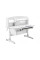 Детский стол ErgoKids Romana W Multicolor (арт. Evo-70 W/MC) - столешница белая / накладки на ножках серые (коробок-2 шт.)