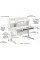 Детский стол ErgoKids Romana W Multicolor (арт. Evo-70 W/MC) - столешница белая / накладки на ножках серые (коробок-2 шт.)