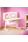 Детский стол ErgoKids Romana W Multicolor (арт. Evo-70 W/MC) - столешница белая / накладки на ножках серые (коробок-2 шт.)