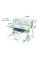 Стіл Evo-kids Aivengo (L) Green (арт.Evo-720 WZ) - стільниця біла / ніжки білі з зеленим (коробок-2 шт.)