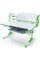 Стіл Evo-kids Aivengo (L) Green (арт.Evo-720 WZ) - стільниця біла / ніжки білі з зеленим (коробок-2 шт.)