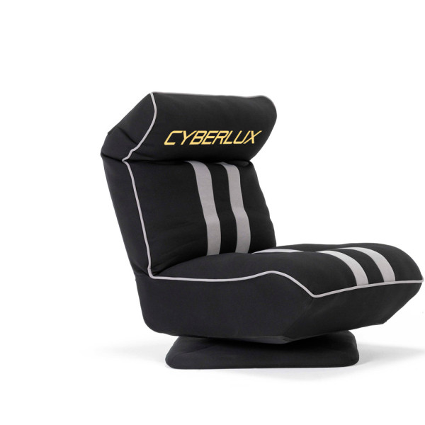 Геймерское кресло GM-06 Black (арт. GM-06 Black) - обивка ткань / черный с серым (коробок 1 шт.)