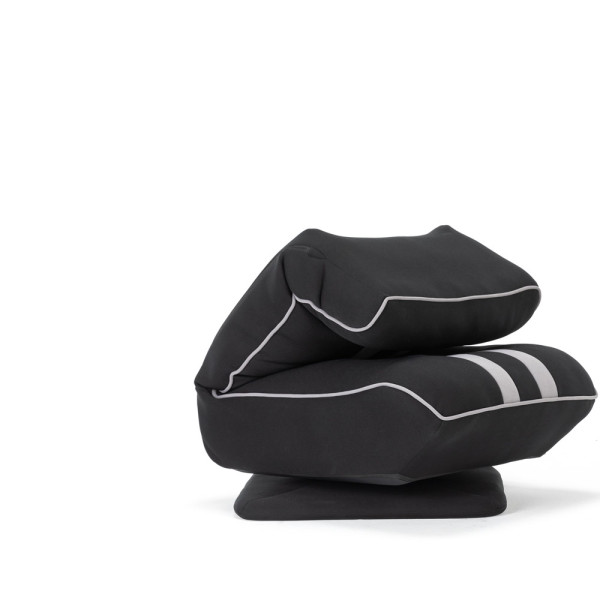 Геймерское кресло GM-06 Black (арт. GM-06 Black) - обивка ткань / черный с серым (коробок 1 шт.)