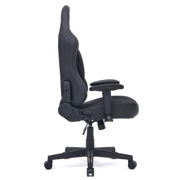 Геймерське крісло Cyberlux Helios Black (арт. GM-204 B) - тканина + екошкіра / колір чорний (коробок 1 шт.)