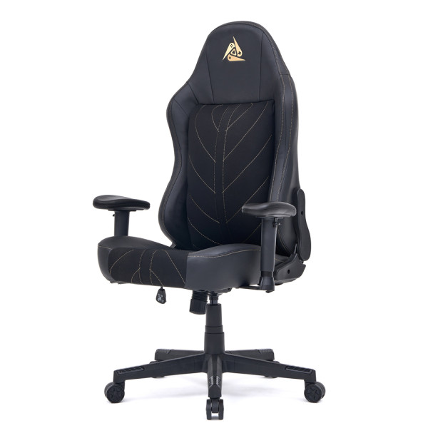 Геймерське крісло Cyberlux Helios Black (арт. GM-204 B) - тканина + екошкіра / колір чорний (коробок 1 шт.)