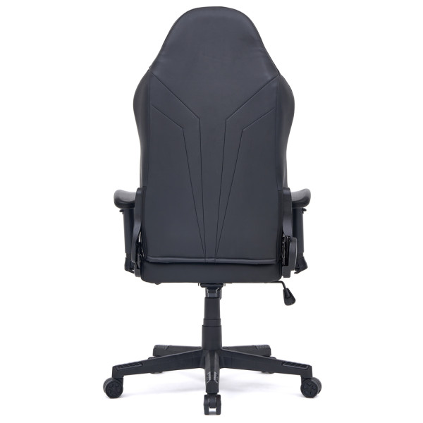 Геймерське крісло Cyberlux Helios Black (арт. GM-204 B) - тканина + екошкіра / колір чорний (коробок 1 шт.)
