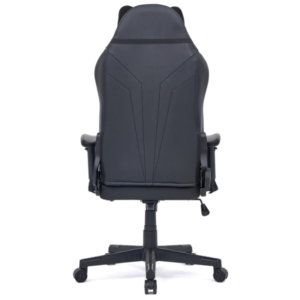 Геймерське крісло Cyberlux Helios Black (арт. GM-204 B) - тканина + екошкіра / колір чорний (коробок 1 шт.)