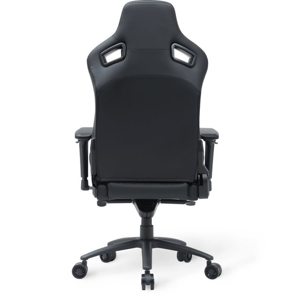 Геймерське крісло Cyberlux Apollo Black (арт. GM-404 B) - оббивка тканина + екошкіра / колір чорний (коробок-1 шт.)