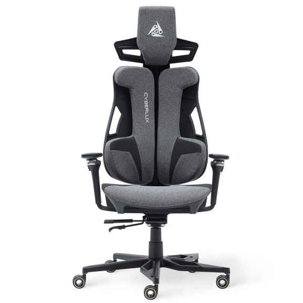 Геймерское кресло Cyberlux V10 Fabric Grey (арт. GM -V10 FG) - обивка ткань / цвет серый (коробок 1 шт.)