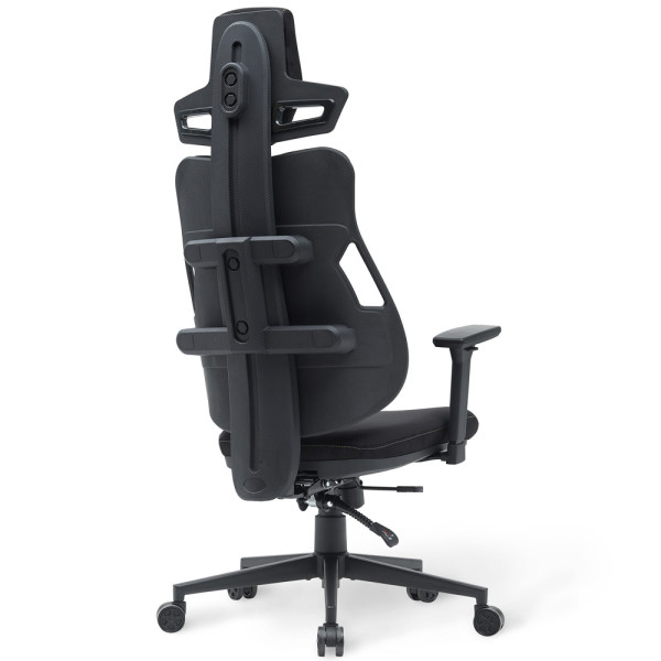 Геймерське крісло Cyberlux V8 Fabric Black (арт. GM-V8 FB) - оббивка чорна однотонна (коробок-1 шт.)