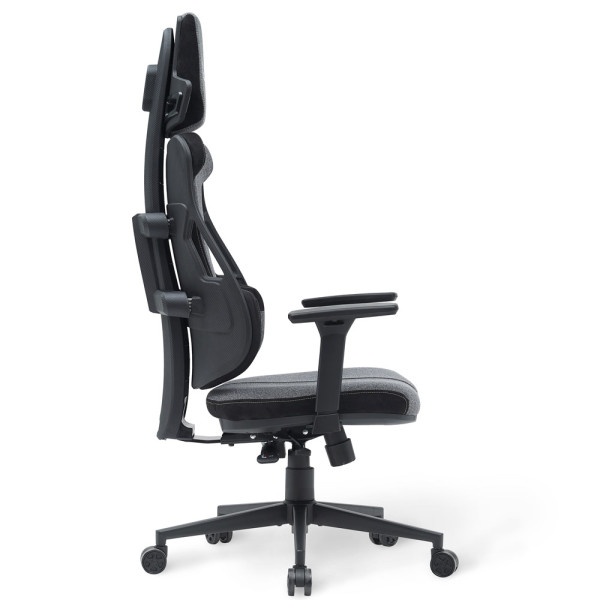 Геймерське крісло Cyberlux V8 Fabric Grey (арт. GM-V8 FG) - оббивка сіра однотонна (коробок-1 шт.)