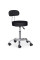 Крісло для майстра Hommex Elise Plus Black (арт. H-125 Black) - оббивка чорна екошкіра / колеса чорні з сірим (коробок-1 шт.)