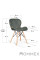 Стульчик Hommex Karmen Dark Grey (арт. H-145 Dark Grey) - ткань темно-серая / ножки деревянные (коробок 1 шт.)