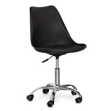 Кресло Hommex Kantri Black (арт. H-231 B/B MR) - пластик черный / подушка черная (коробок-1 шт.)