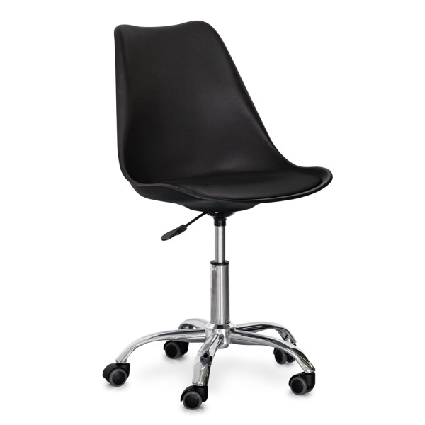 Крісло Hommex Kantri Black (арт. H-231 B/B MR) - пластик чорний / чорна подушка (коробок-1 шт.)