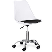 Кресло Evo-kids Capri White / Black (арт. H-231 W/B) - пластик белый / подушка черная (коробок-1 шт.)