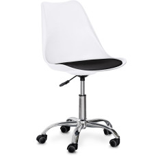 Крісло Evo-kids Capri White / Black (арт. H-231 W/B) - пластик білий / подушка чорна (коробок-1 шт.)