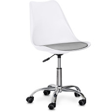 Крісло Evo-kids Capri White / Grey (арт. H-231 W/G) - пластик білий / подушка сіра (коробок-1 шт.)