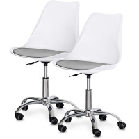 Комплект (2шт) крісло Evo-Kids Capri White / Grey (арт H-231 W/G -Х2) - пластик білий / подушка сіра (коробок-1 шт.)