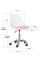 Комплект (4шт) кресло Evo-Kids Capri White / Pink (арт H-231 W/PN -Х4) - пластик белый / подушка розовая (коробок-2 шт.)