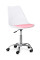 Крісло Hommex Kantri White/Pink (арт. H-231 W/PN MR) - пластик білий/подушка рожева (коробок-1 шт.)