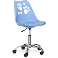 Дитяче крісло Evo-kids Indigo Blue (арт H-232 BL/BL) - пластик блакитний / подушка блакитна (коробок-1 шт.)
