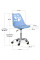 Дитяче крісло Evo-kids Indigo Blue (арт H-232 BL/BL) - пластик блакитний / подушка блакитна (коробок-1 шт.)