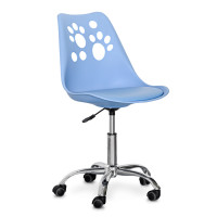 Крісло Hommex Dingo Blue (арт H-232 BL/BL MR) - пластик блакитний / блакитна подушка (коробок-1 шт.)