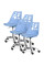 Комплект (4шт) дитяче крісло Evo-Kids Indigo Blue (арт H-232 BL/BL-Х4) - пластик блакитний / блакитна подушка (коробок-2 шт.)