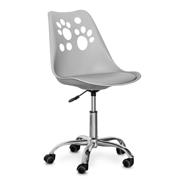 Кресло Hommex Dingo Grey (арт. H-232 G/G MR) - пластик серый / подушка серая (коробок-1 шт.)