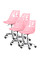 Комплект (4шт) детское кресло Evo-Kids Indigo Pink (арт H-232 PN/PN -Х4)) - пластик розовый / подушка розовая (коробок-2 шт.)