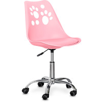Дитяче крісло Evo-kids Indigo Pink (арт H-232 PN/PN) - пластик рожевий / подушка рожева (коробок-1 шт.)