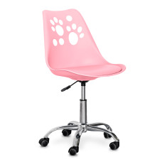 Кресло Hommex Dingo Pink (арт H-232 PN/PN MR) - пластик розовый / подушка розовая (коробок-1 шт.)