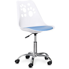 Дитяче крісло Evo-kids Indigo White / Blue (арт H-232 W/BL) - пластик білий / подушка блакитна (коробок-1 шт.)