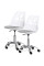 Комплект (2шт) дитяче крісло Evo-Kids Indigo White / Grey (арт H-232 W/G -Х2) - білий пластик / подушка сіра (коробок-1 шт.)
