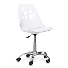 Детское кресло Evo-kids Indigo White (арт H-232 W/W) - пластик белый / подушка белая (коробок-1 шт.)