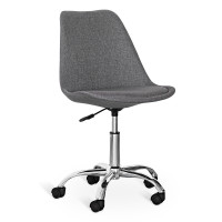 Крісло Hommex Albina Grey (арт H-233 Grey) - оббивка сіра однотонна / хромована основа (коробок-1 шт.)