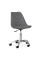 Кресло Hommex Albina Grey (арт H-233 Grey) - обивка серая однотонная / хромированное основание (коробок-1 шт.)