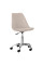 Крісло Hommex Albina Light Brown (арт. H-233 Light Brown) - обивка світло-коричнева однотонна / хромована основа (коробок-1 шт.)