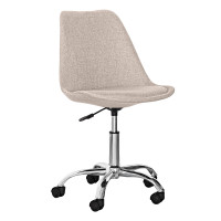 Крісло Hommex Sabina Light Brown (арт. H-233 Light Brown MR) - обивка світло-коричнева однотонна / хромована основа (коробок-1 шт.)