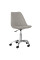 Кресло Hommex Sabina Light Grey (арт H-233 Light Grey MR) - обивка светло-серое однотонное/хромированное основание (коробок-1 шт.)