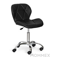 Кресло Hommex Maro Black (арт. H-245 Black MR) - обивка черная экокожа/хромированная основа (коробок-1 шт.)