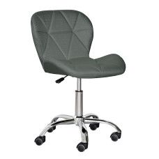 Кресло Hommex Margo Dark Grey fabric (арт.H-245 Dark Grey fabric MR) – обивка темно-серая ткань/хромированная основа (коробок-1 шт.)