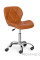 Крісло Hommex Maro Light Brown (арт.H-245 Light Brown BR) - оббивка світло-коричнева екокожа / хромована основа (коробок-1 шт.)