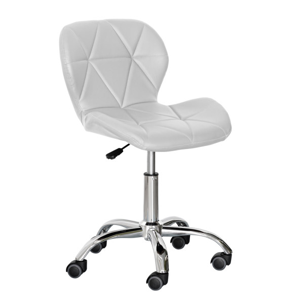 Кресло Hommex Margo Light Grey (арт.H-245 Light Grey) - обивка светло-серая экокожа / хромированное основание (коробок-1 шт.)