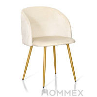 Крісло Hommex Nicole Light (арт. H-360 Light) - оббивка світла / ніжки дерев'яні (коробок-1 шт.)