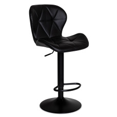 Крісло Hommex Martini Black (арт. H-445 Black/Black base) - оббивка чорна екошкіра / чорне основа (коробок-1 шт.)