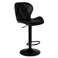 Крісло Hommex Martin Black (арт. H-445 Black/Black base MR) - оббивка чорна екошкіра / чорна основа (коробок-1 шт.)